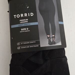 Torrid Black Premium Crop Leggings